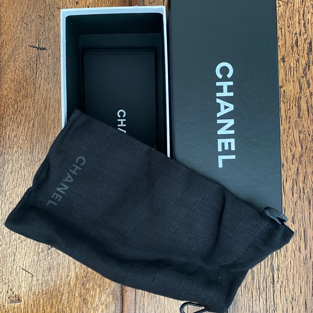Authentic Chanel Sunglass Box & Duster